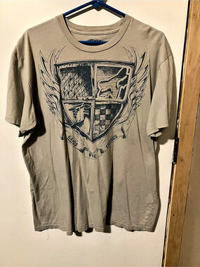 Fox Racing Shield Premium Tee Men's Graphic T-Shirt Gray